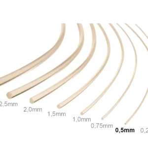 Begrenztes Angebot Schönwitz 50188 - 2 Meter 0,5mm LWL Lichtwellenleiter Lichtleiter Glasfaserkabel Lichtfaser