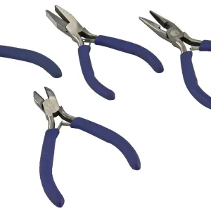 Wochenendangebot Schönwitz 30388 - 4-teiliges Zangen-Set 125mm-Serie Flachzange Kombizange Justierzange Seitenschneider