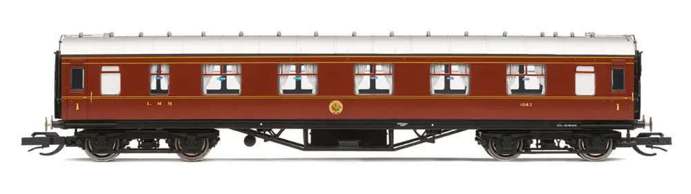 Hornby TT4007 - Personenwagen LMS 57' Corridor First, 1062, Ep.III Kostenloser Rückversand