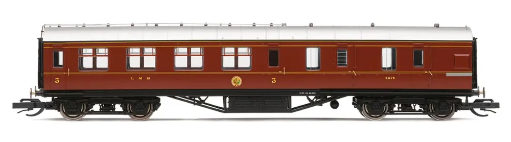 Billig Hornby TT4009 - Personenwagen LMS 57' Brake Third, 5619, Ep.III