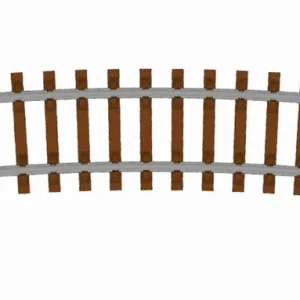 Highlight Hornby TT8017 - Gebogenes Gleis, Radius 4, 396 mm, 15°