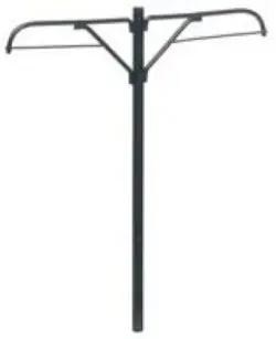 Neue Ware Sommerfeldt 429 - 5 Mittelmasten Straßenbahn, schwarz