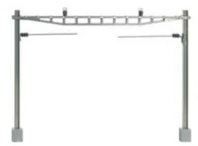 Nur Heute Sommerfeldt 396 - Quertragwerk mit 2 Masten für 2 Gleise