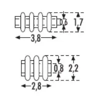 Nur Heute Sommerfeldt 393 - Isolator braun, 20 Stück