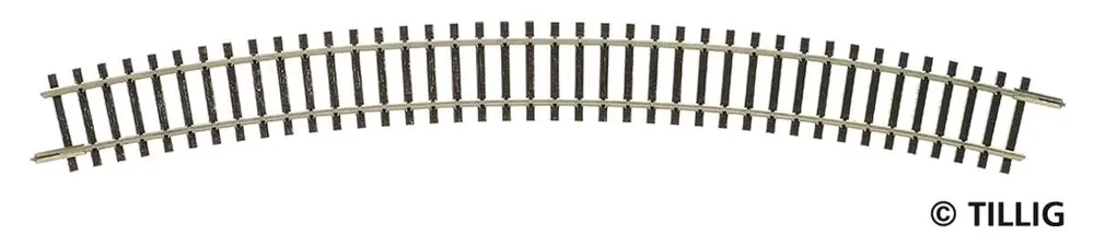 Aktuell Tillig 83111 - Gebogenes Gleis R31, R396, 30Grad