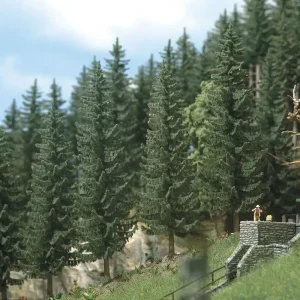 Ausverkauf Busch 6132 - 2 Fichten 70 mm H0