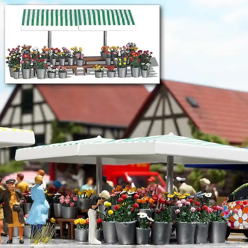 Ausverkauf Busch 1072 - Marktstand Blumen