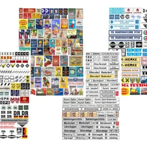 Zertifiziert Loewe 9034 - Schildersatz Sächsische Schmalspurbahnen, Zittauer Schmalspurbahn