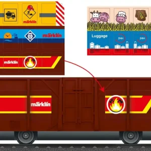 Aktuell Märklin 44143 - Off. Güterwagen m.Sticker