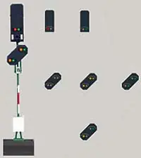 Aktuell Märklin 76495 - Licht Blocksignal mit Vorsignal