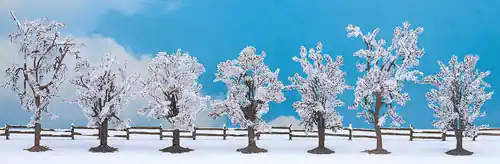 Top-Preis Noch 25075 - Winter-Bäume, 80 - 100 mm, 7 St. H0/TT/N/Z