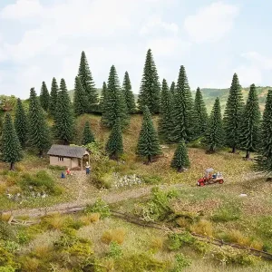 Wochenendangebot Noch 32920 - Modelltannen, 10 Stück, 3,5 - 9 cm