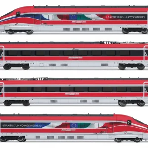 Abverkauf DCC Digital Elektrischer Hochgeschwindigkeitszug Grundset Frecciarossa 1000 FS Trenitalia Ep.VI 4-teilig